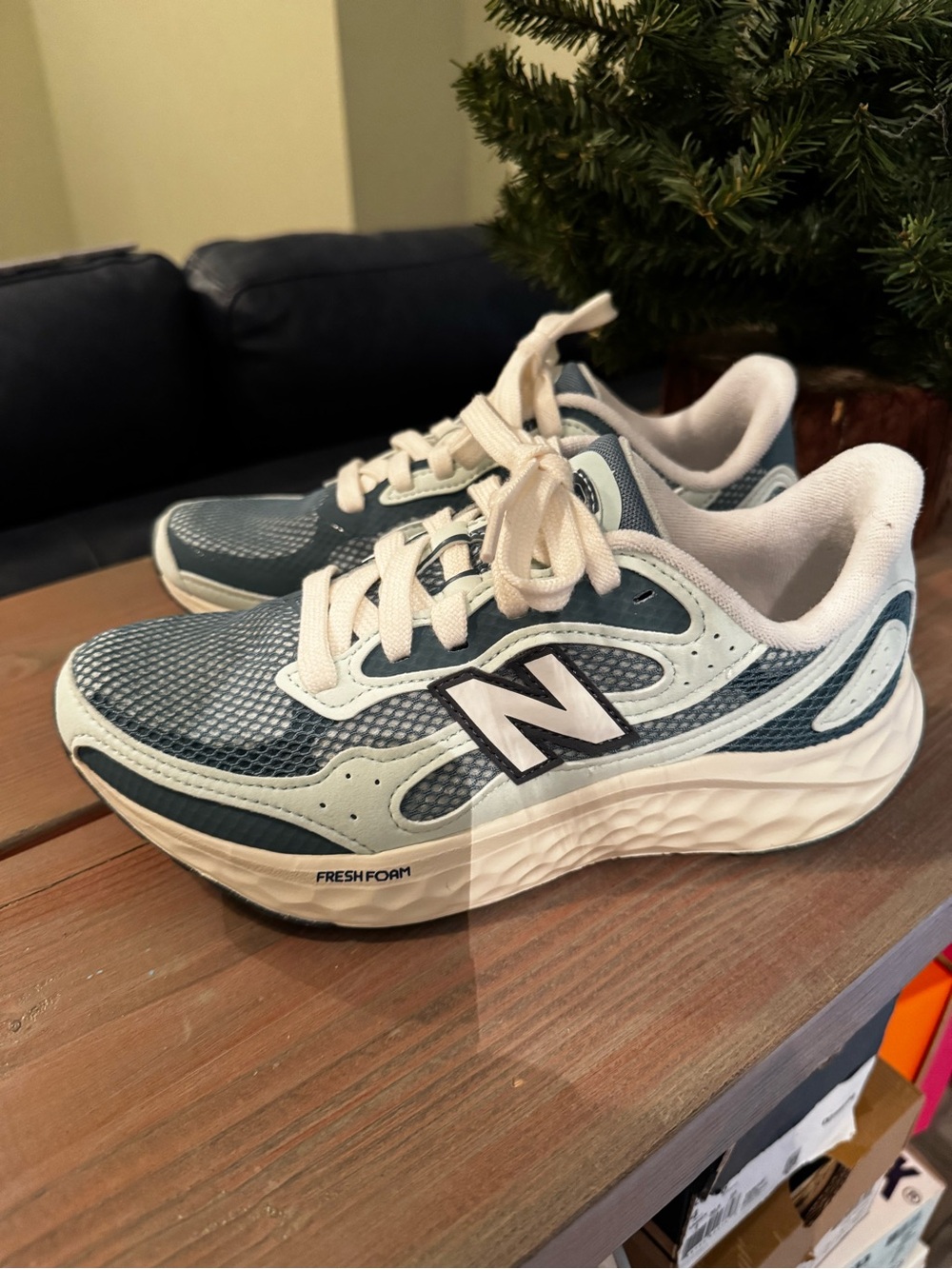 New Balance Blue and White Women's Athletic Sneakers